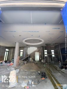 Trần cấp tròn GRG tại công trình Hưng Yên – ảnh 1