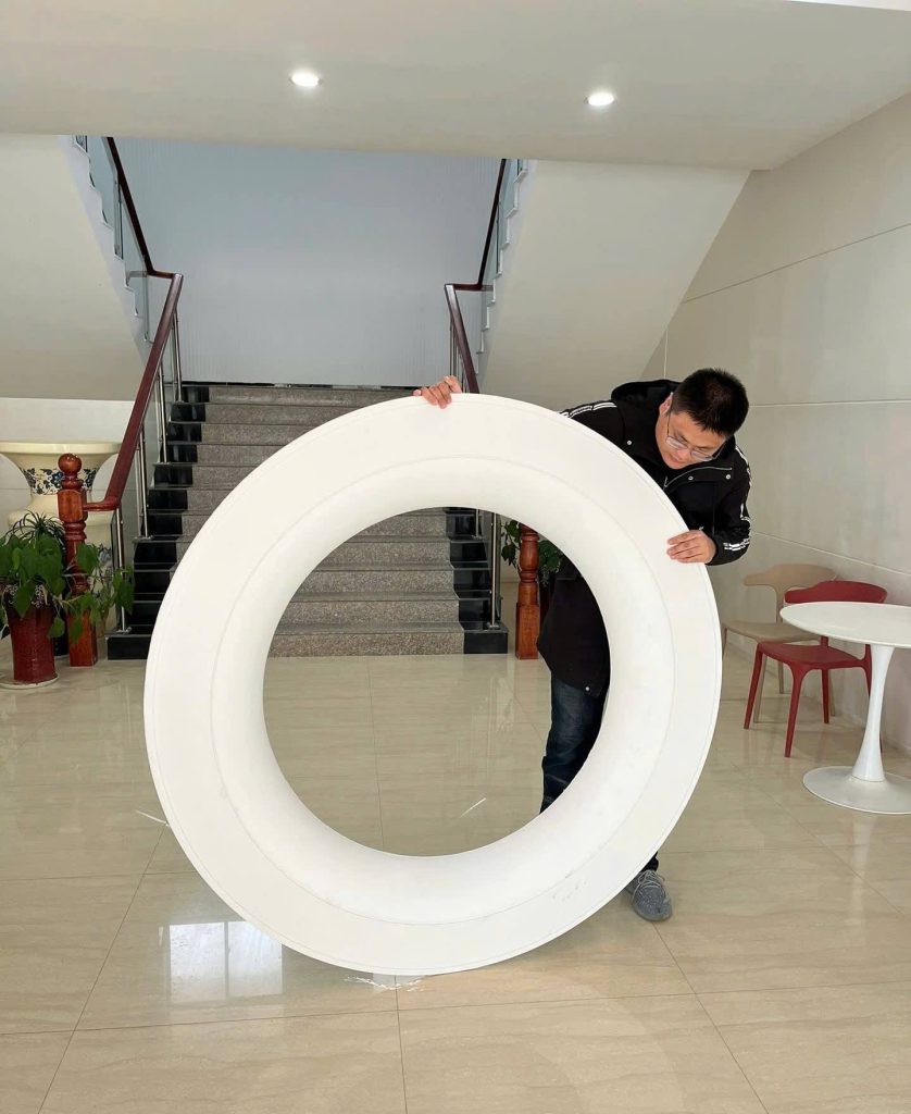 Công trình trần giật cấp tròn GRG Vô Cực – ảnh 2