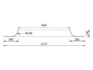 Trần tròn GRG A-1# – mặt cắt – Vô Cực GRG