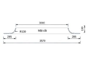 Trần tròn GRG A-14# – mặt cắt – Vô Cực GRG
