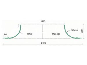 Trần tròn GRG B-0# – mặt cắt – Vô Cực GRG