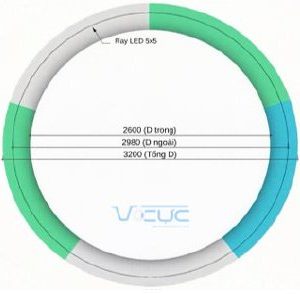 Trần tròn GRG B-12# – hoàn thiện – Vô Cực GRG
